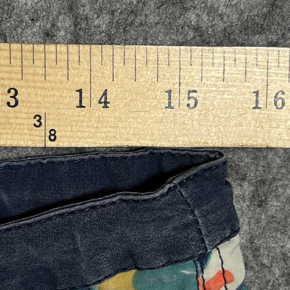 Katin Board Shorts Men's 31 Navy Blue Floral Color Block Pockets Swim Trunks - Picture 7 of 17